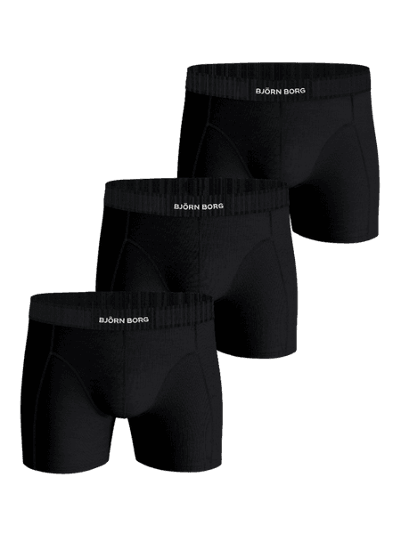 Björn Borg Organic Cotton Stretch Boxers 3-pack Svart, L