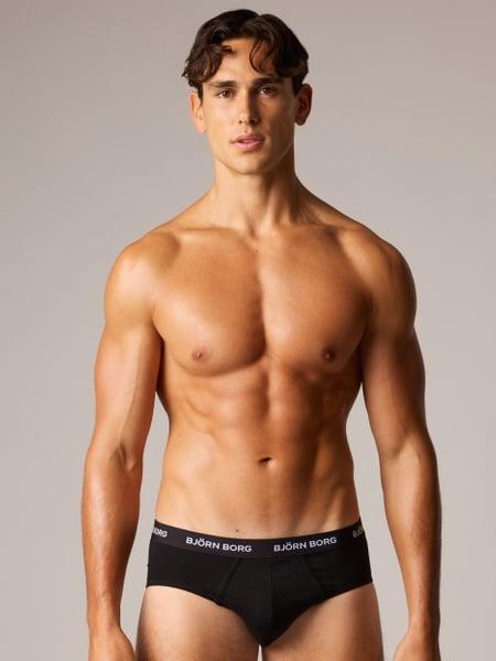 Björn Borg Cotton Stretch Briefs 3-pack Svart, L