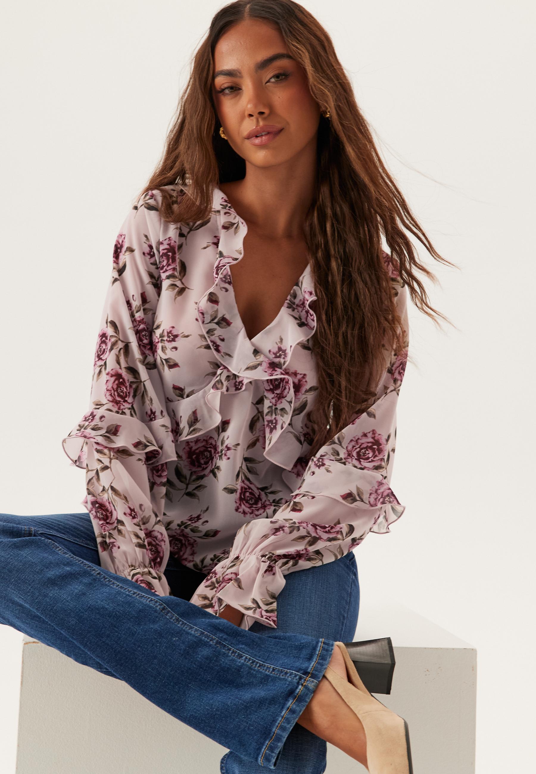 Open Back Frill Blouse 1