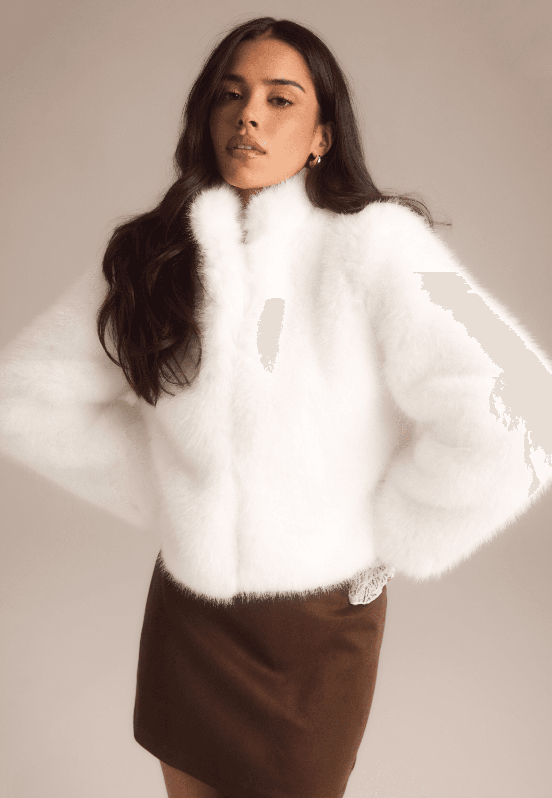 Short Faux Fur Jacket