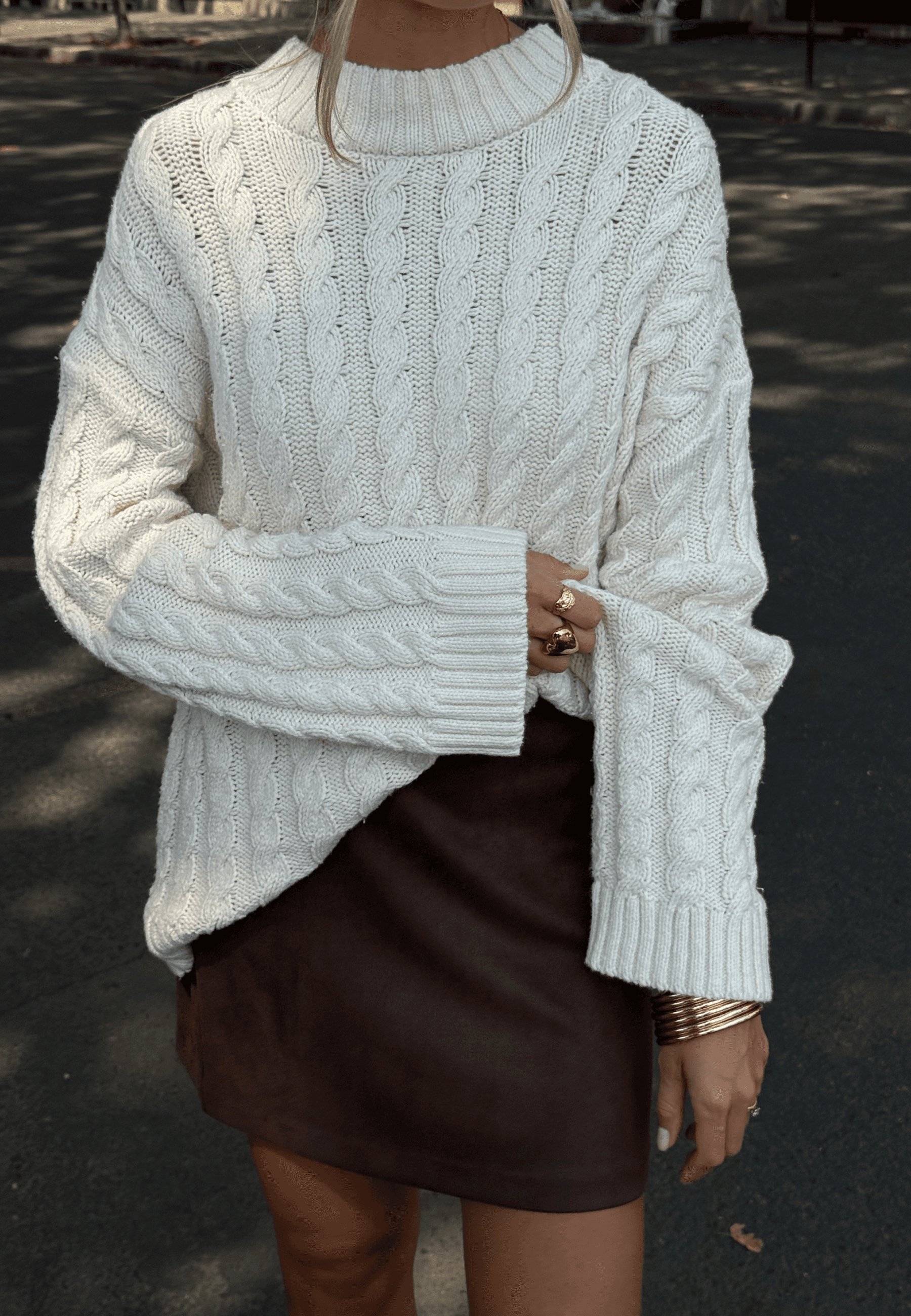 Cable Knit Sweater 1