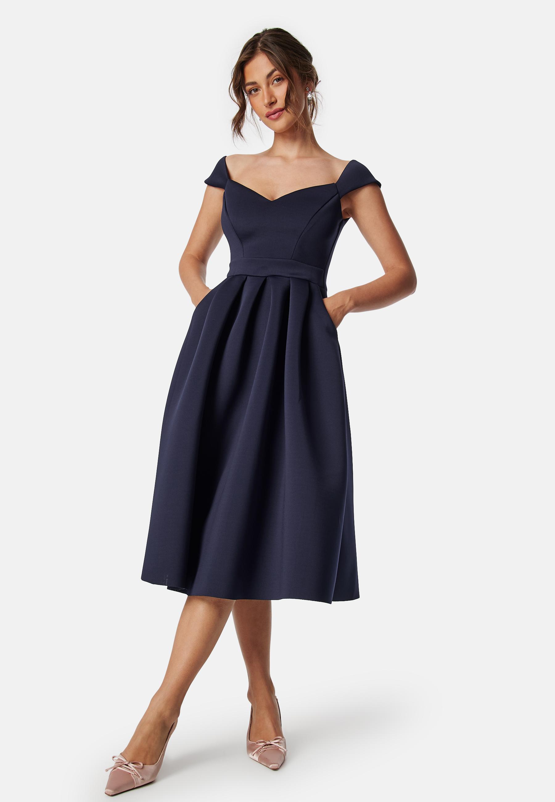 Sweetheart Bardot Midi Dress 1
