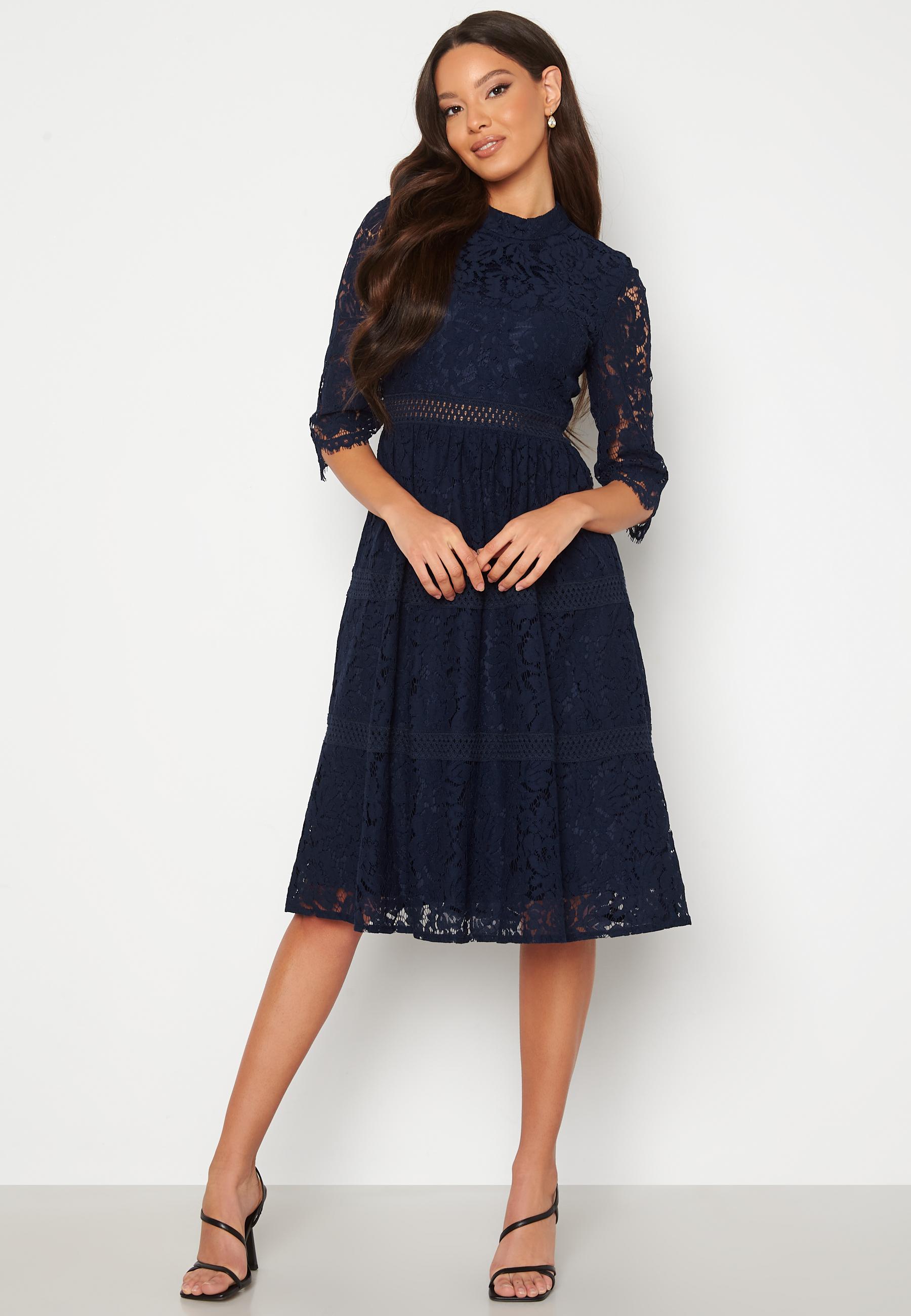 High Neck Lace Dress 5