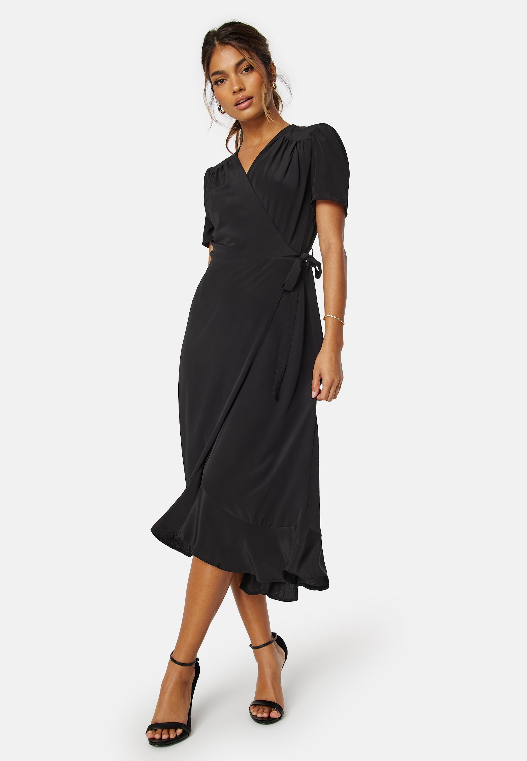 Short Sleeve Wrap Dress 1