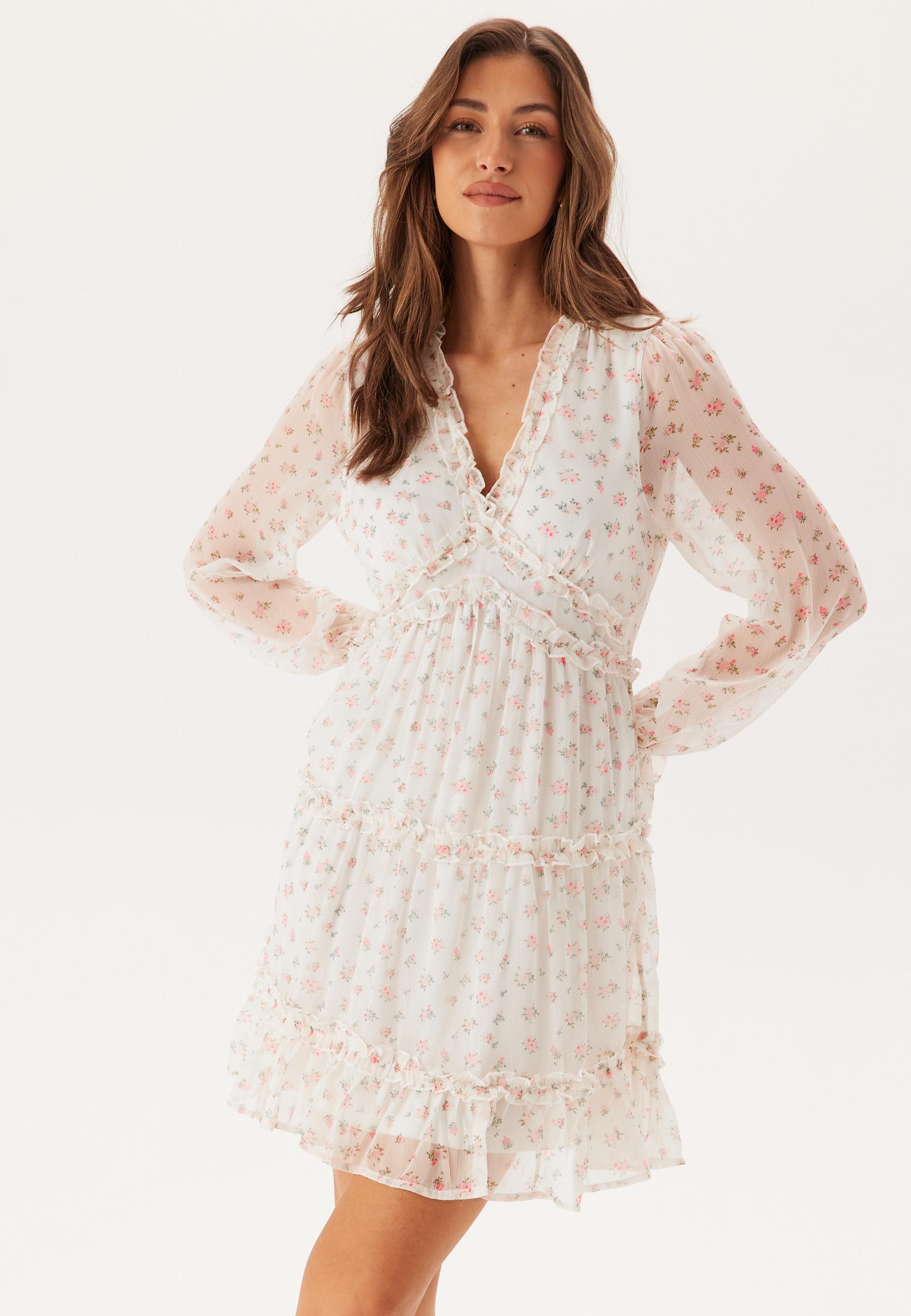 Vmsmilla LS frill short dress 3