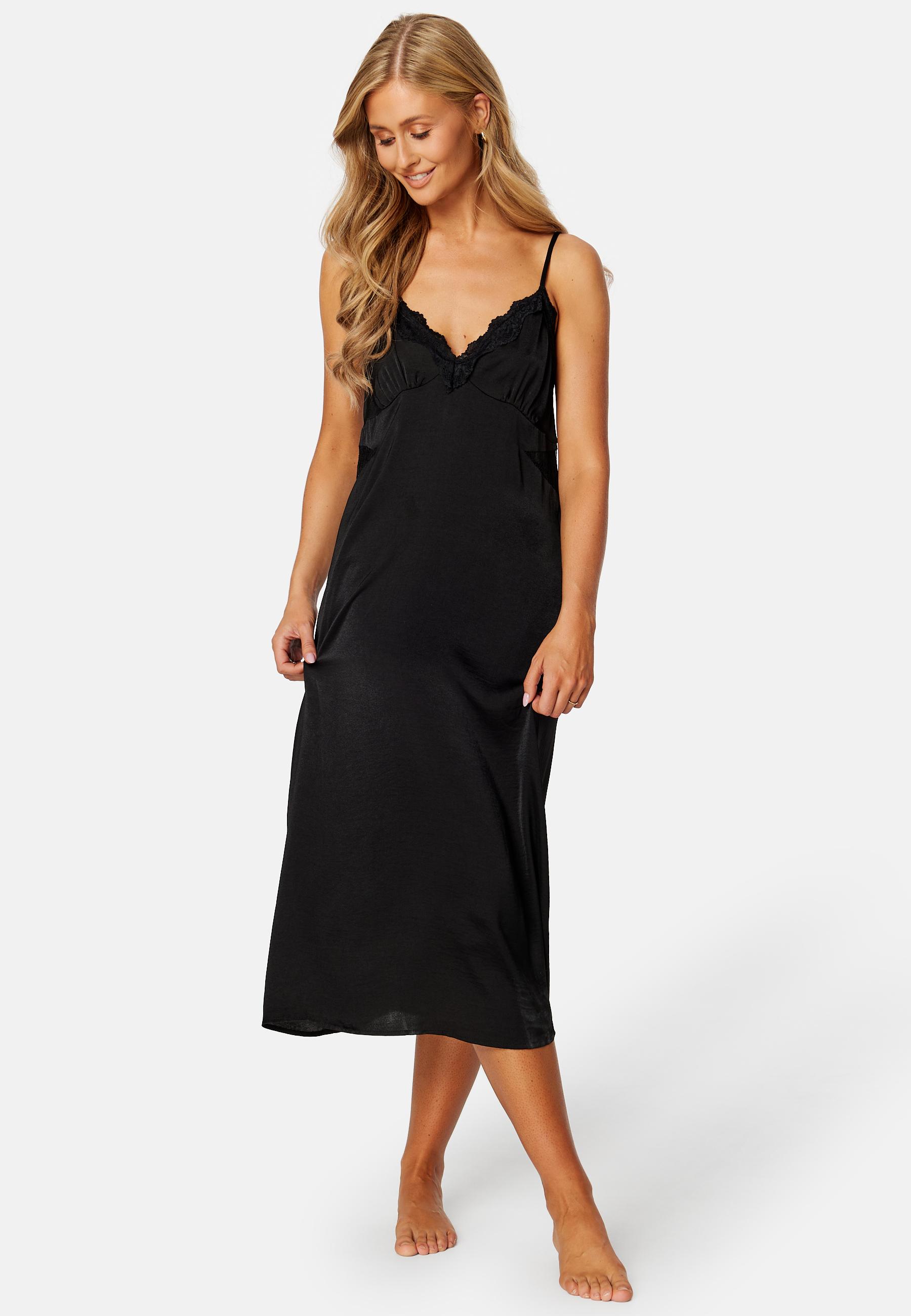 Ghita S/L Satin Lace Nighgown