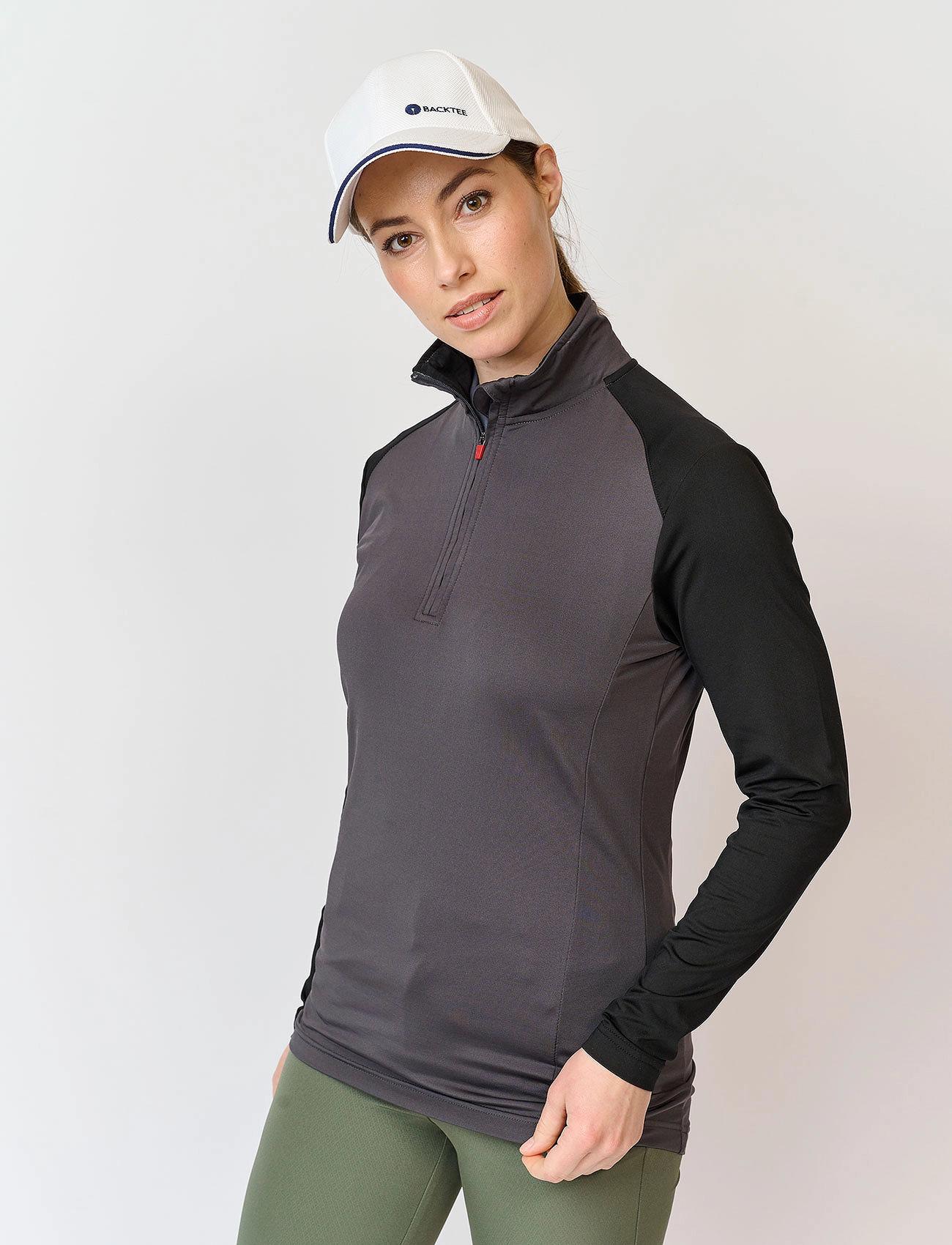 BACKTEE Ladies Zipneck Baselayer - - S
