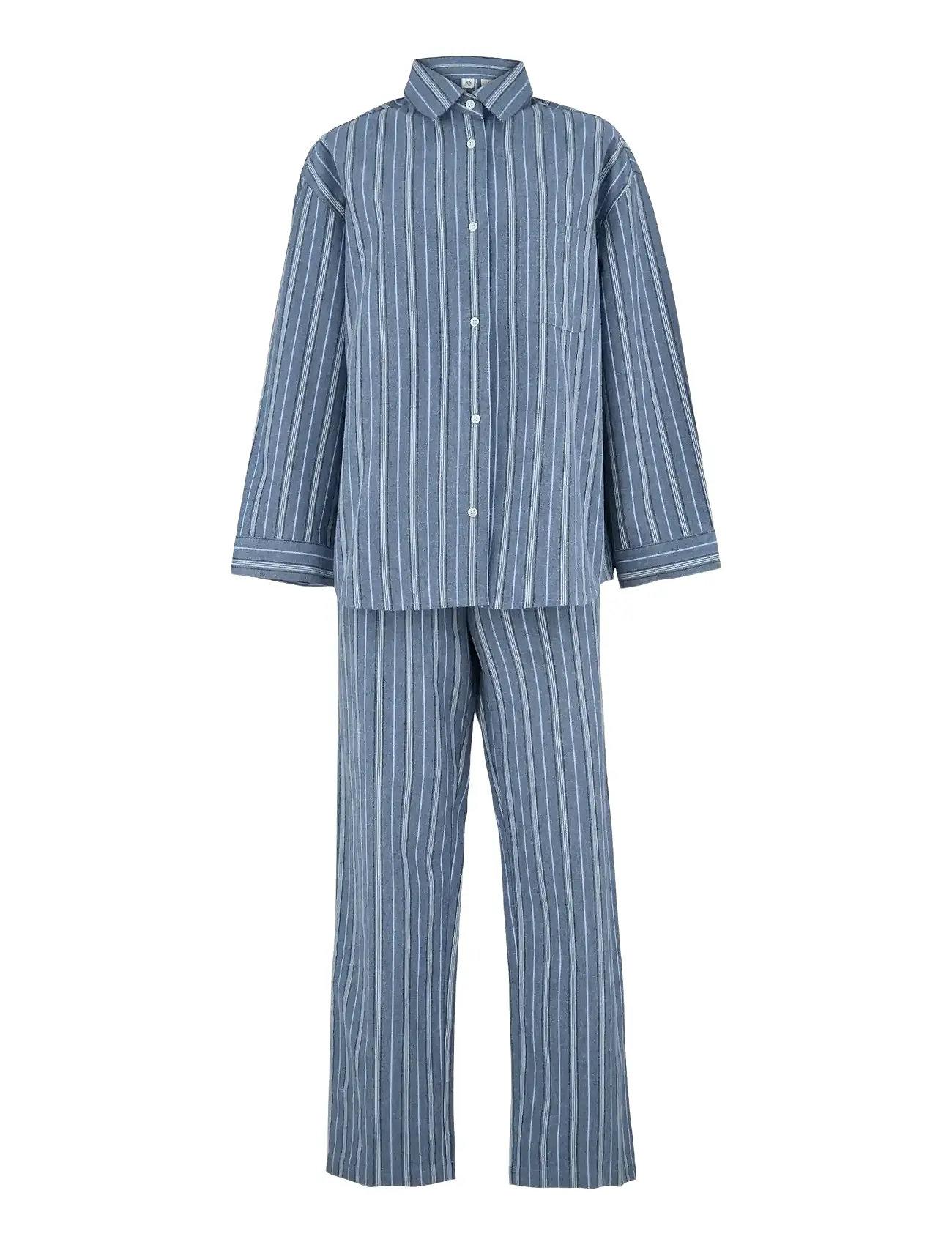 Becksöndergaard Striped Flannel Pyjamas Set - - XS
