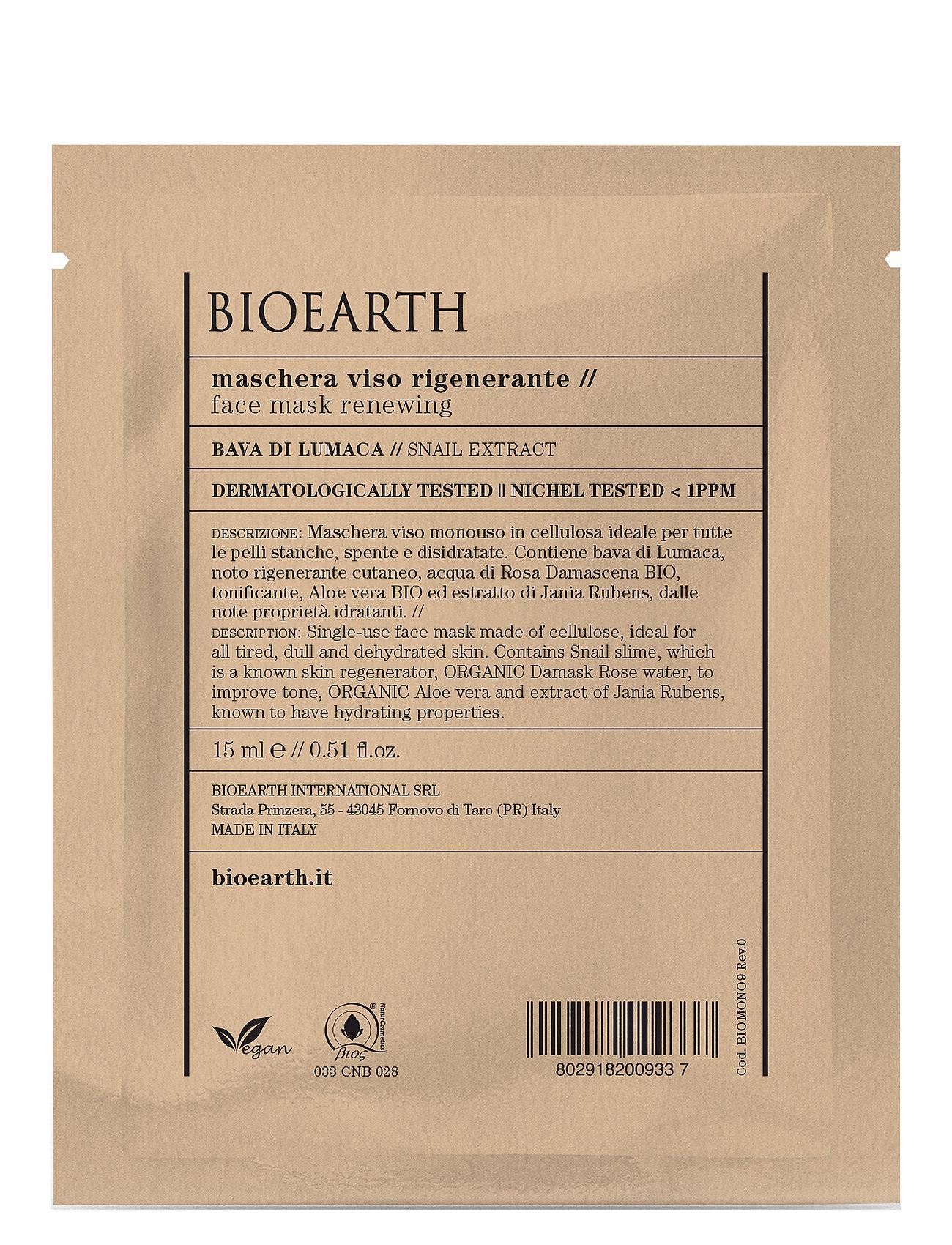 Bioearth Bioearth Face Sheet Mask Renewing - Snail Extract - - 15 ml