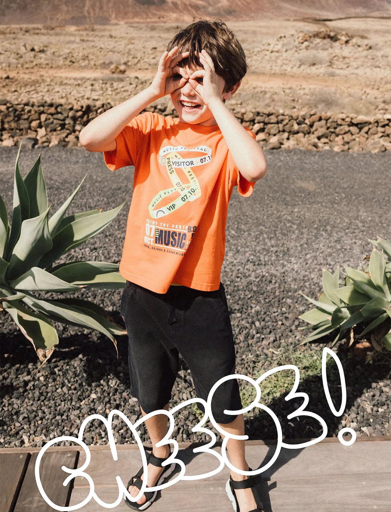 Boboli Knit Denim Bermuda Shorts - - 116