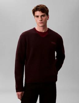 Calvin Klein Ls Merino Mock Neck Swtr 14Gg - - S 9