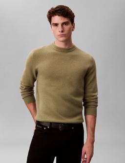 Calvin Klein Ls Merino Mock Neck Swtr 14Gg - - S 7
