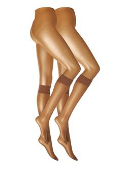 Decoy Decoy Kneehigh Silklook 2Pk 20 - - ONE SIZE 2