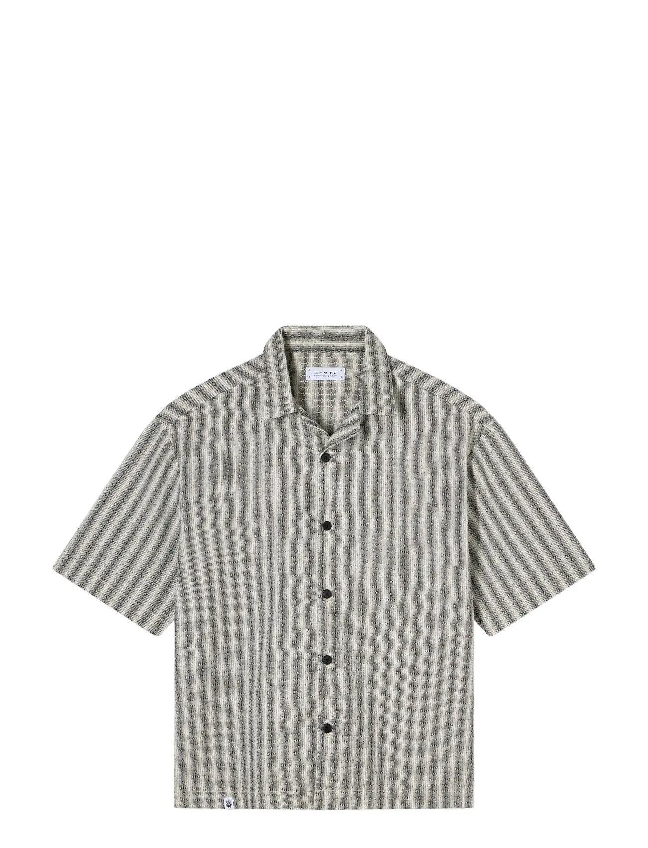 Edwin Saga Shirt Ss - Black / White - - S