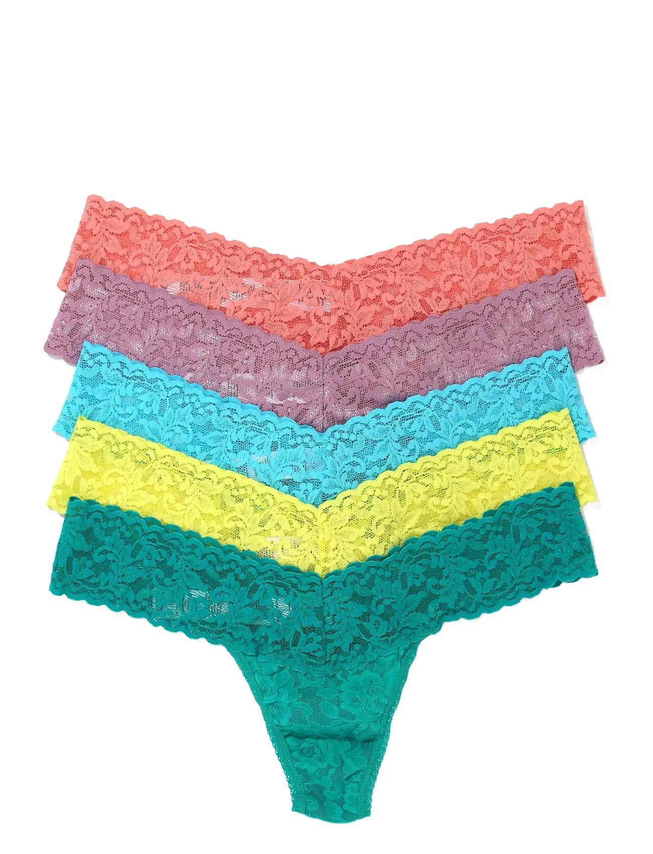Hanky Panky Hanky Panky Signature Lace, Low Rise Thong, 5 Pack Boxed - - ONE SIZE 1