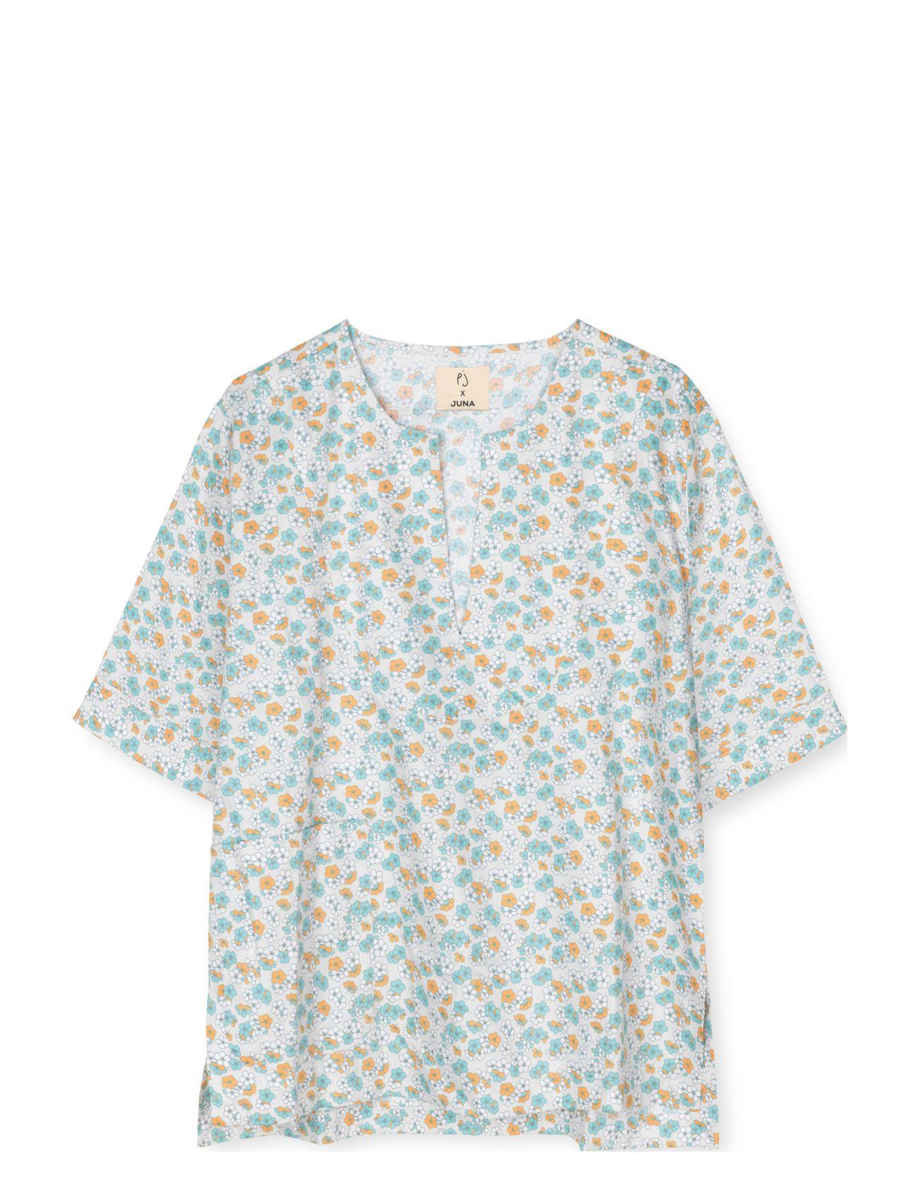 Juna Bæk&Bølge Beate Coat S/M Blå/Grøn - - S/M 20