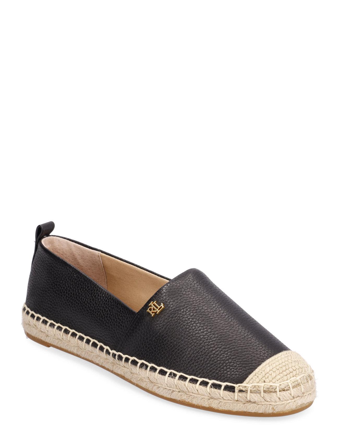 Lauren Ralph Lauren Cameryn Iv Tumbled Leather Espadrille - - 35.5