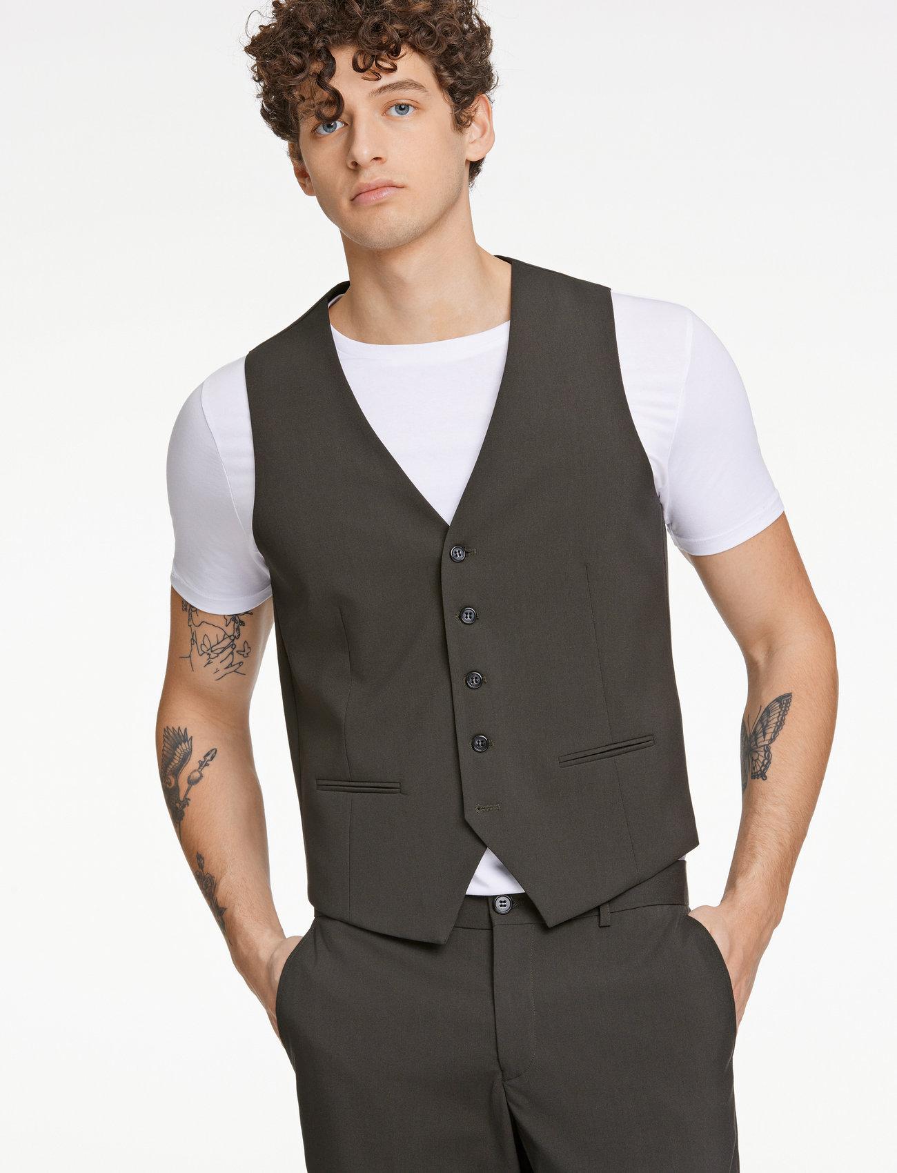 Lindbergh Mens Waistcoat For Suit - - 44