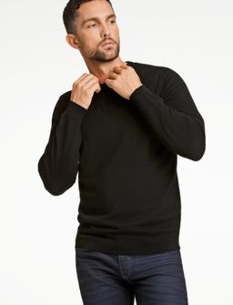 Lindbergh Black Knitted Cable Polo S/S - - S 3
