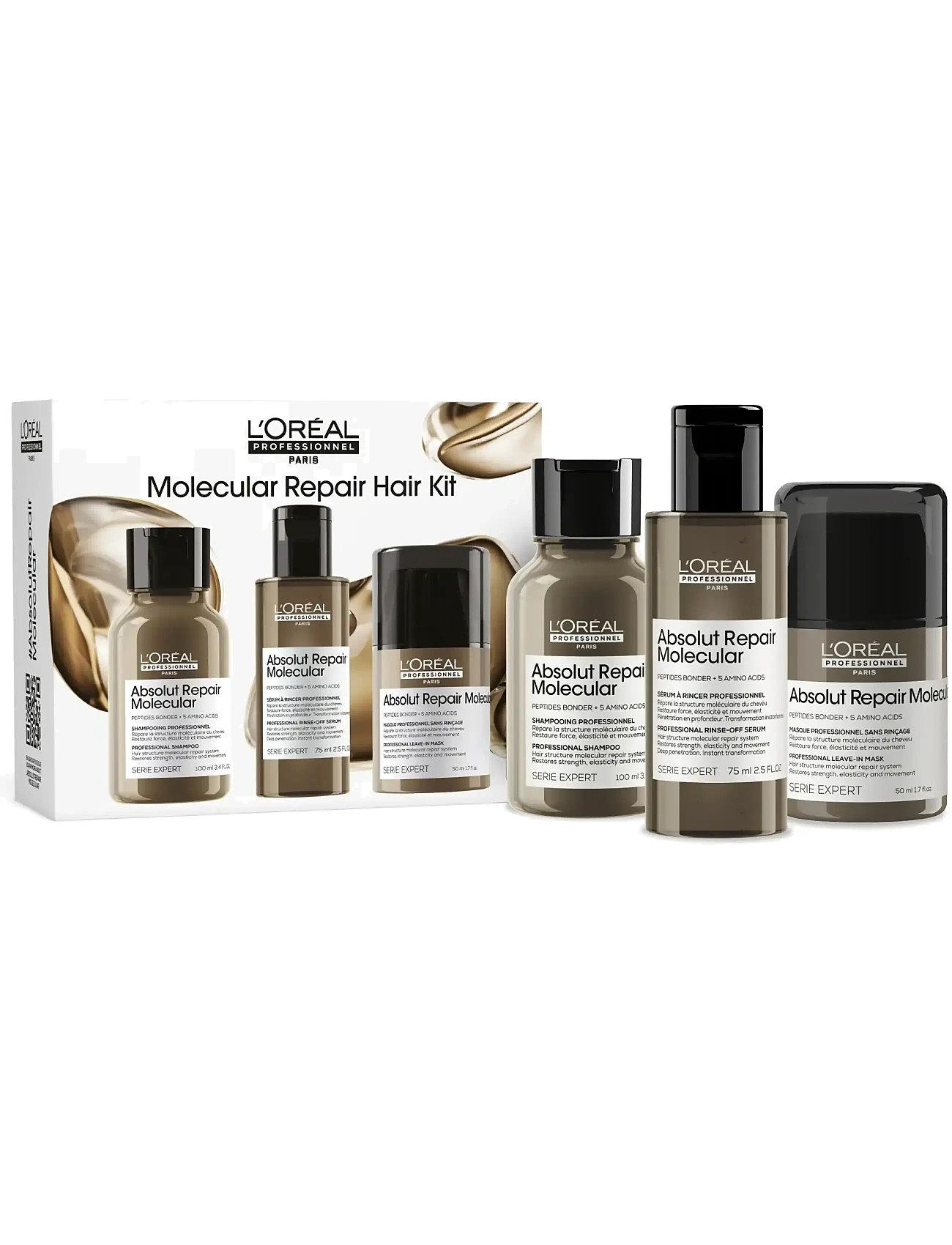 L'Oréal Professionnel L'oréal Professionnel Absolut Repair Molecular: Shampoo 100Ml + Rinse-Off 75Ml + Leave-In 50Ml - - 1 PCE