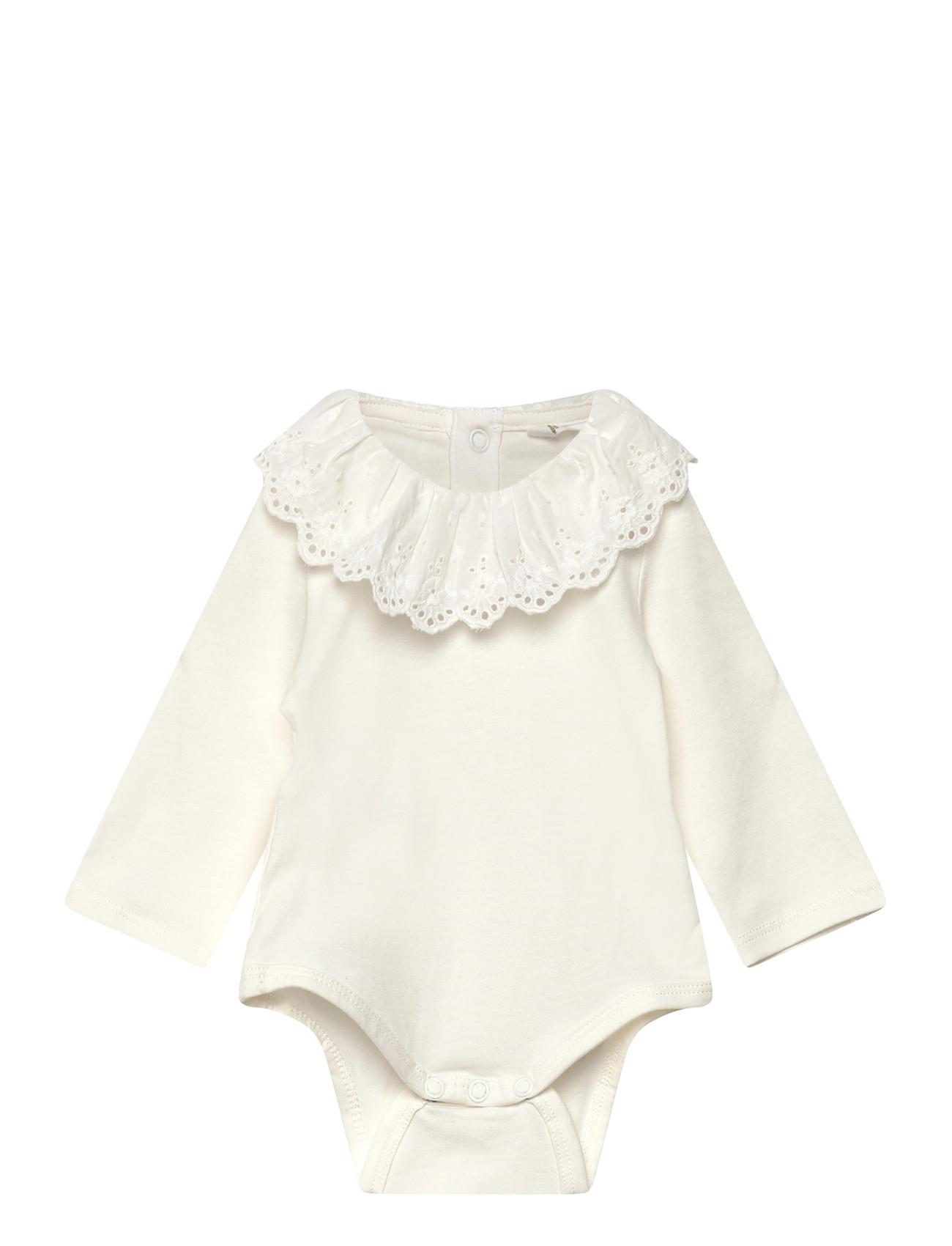 Mango Cotton Bodysuit With Babydoll Neckline - - 9-12M