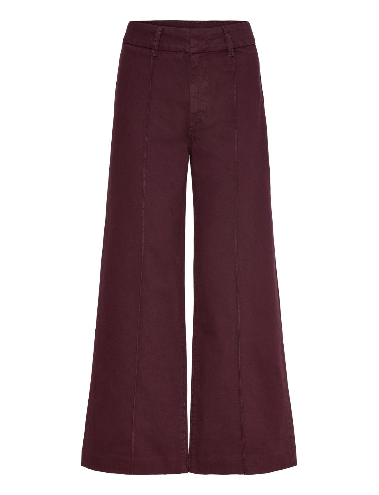 Mango High-Waisted Wide-Leg Jeans With Stitching - - 34