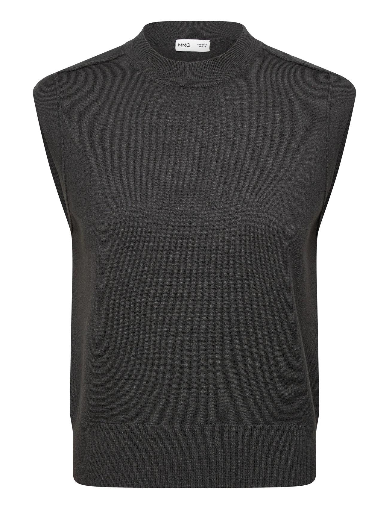 Mango Knitted Waistcoat With Seam Detail - - S