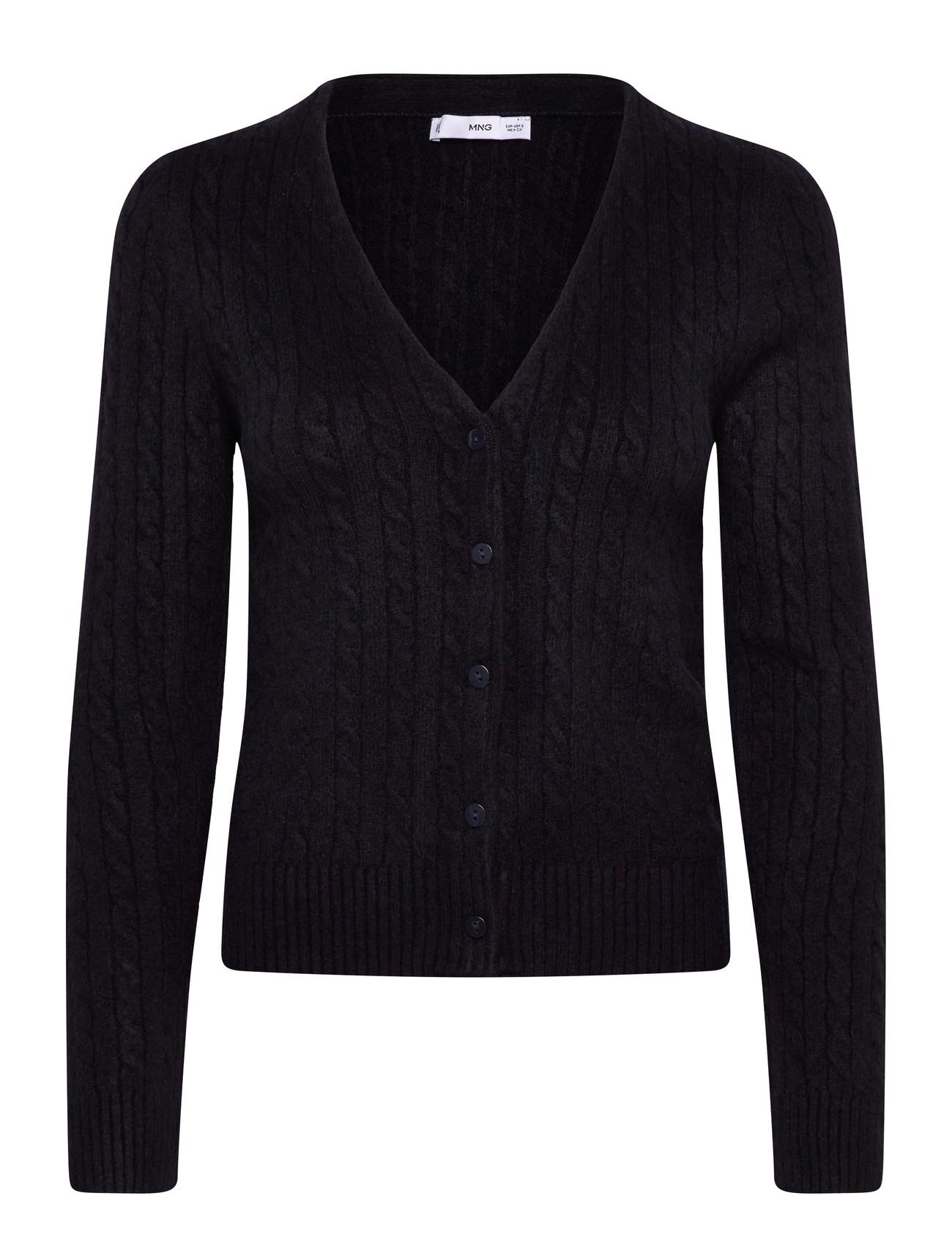 Mango Knitted Braided Cardigan - - XS