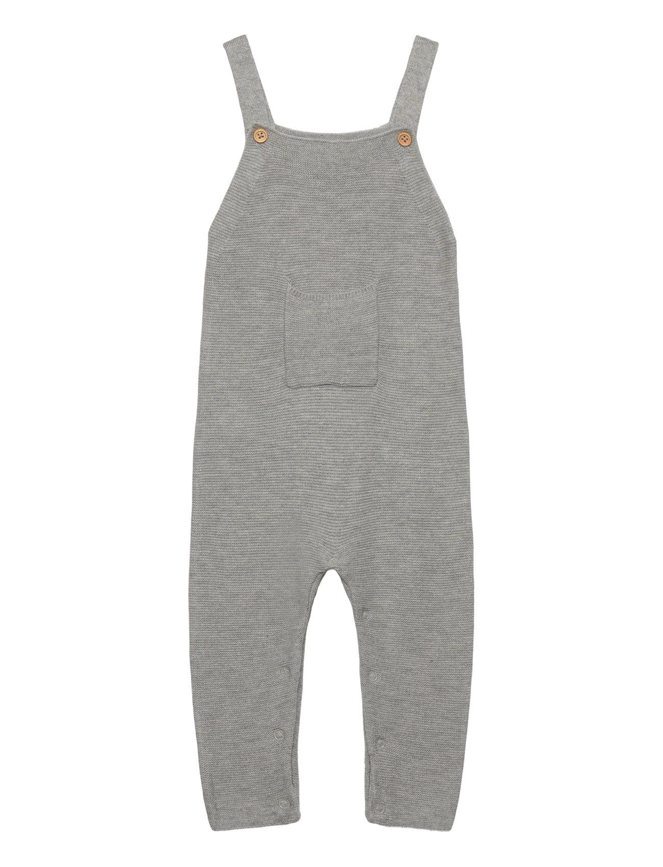 Mango Long Knitted Dungarees - - 3-6M