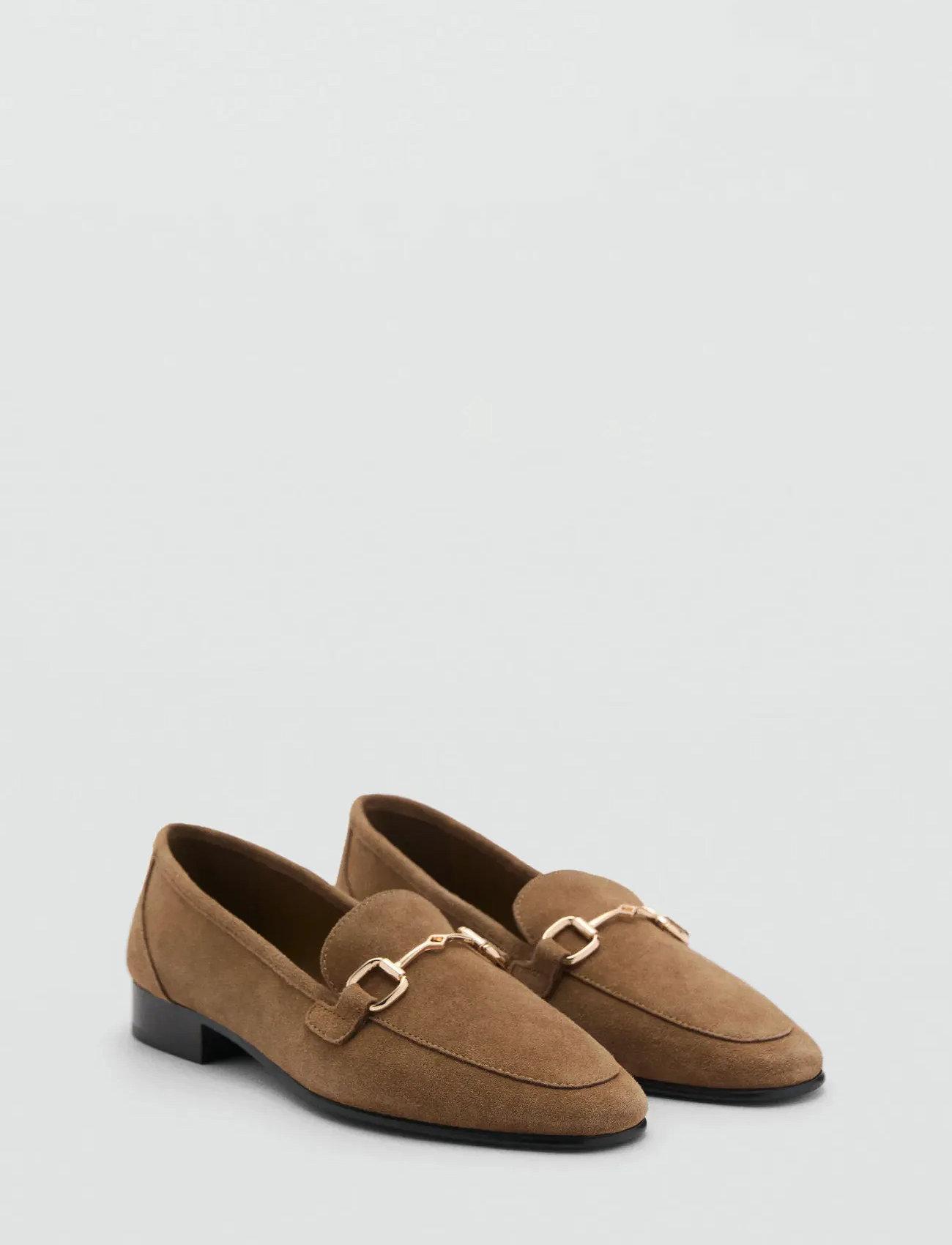 Mango Suede Moccasins With Buckle - - 35
