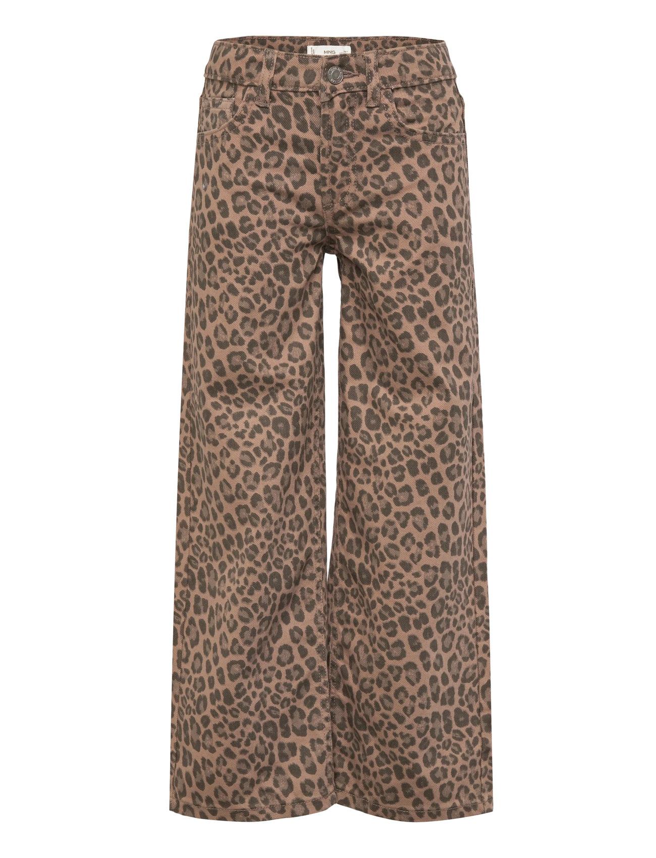 Mango Animal Print Jeans - - 12