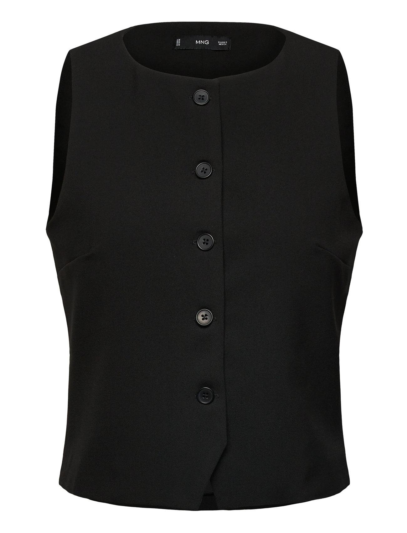 Mango Suit Waistcoat With Buttons - - XS