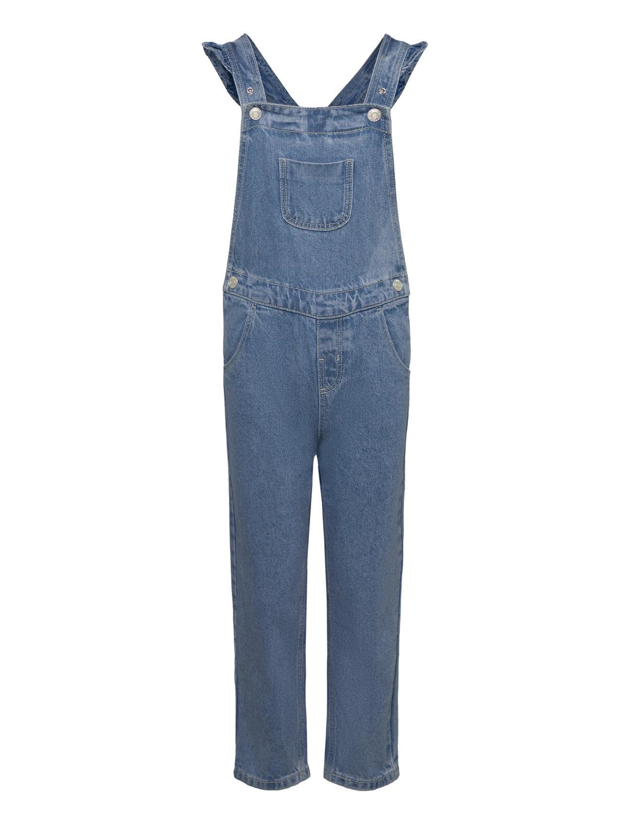 Mango Frills Denim Dungarees - - 92