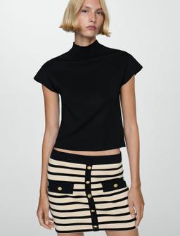 Mango Buttoned Knit Skirt - - XS 2