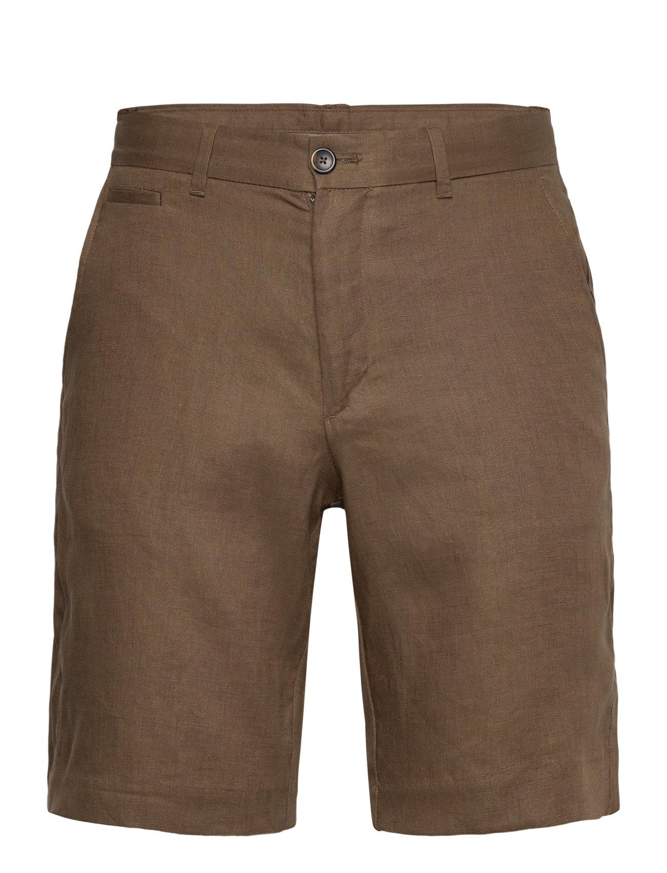 Mango Slim-Fit 100% Linen Bermuda Shorts - - 36