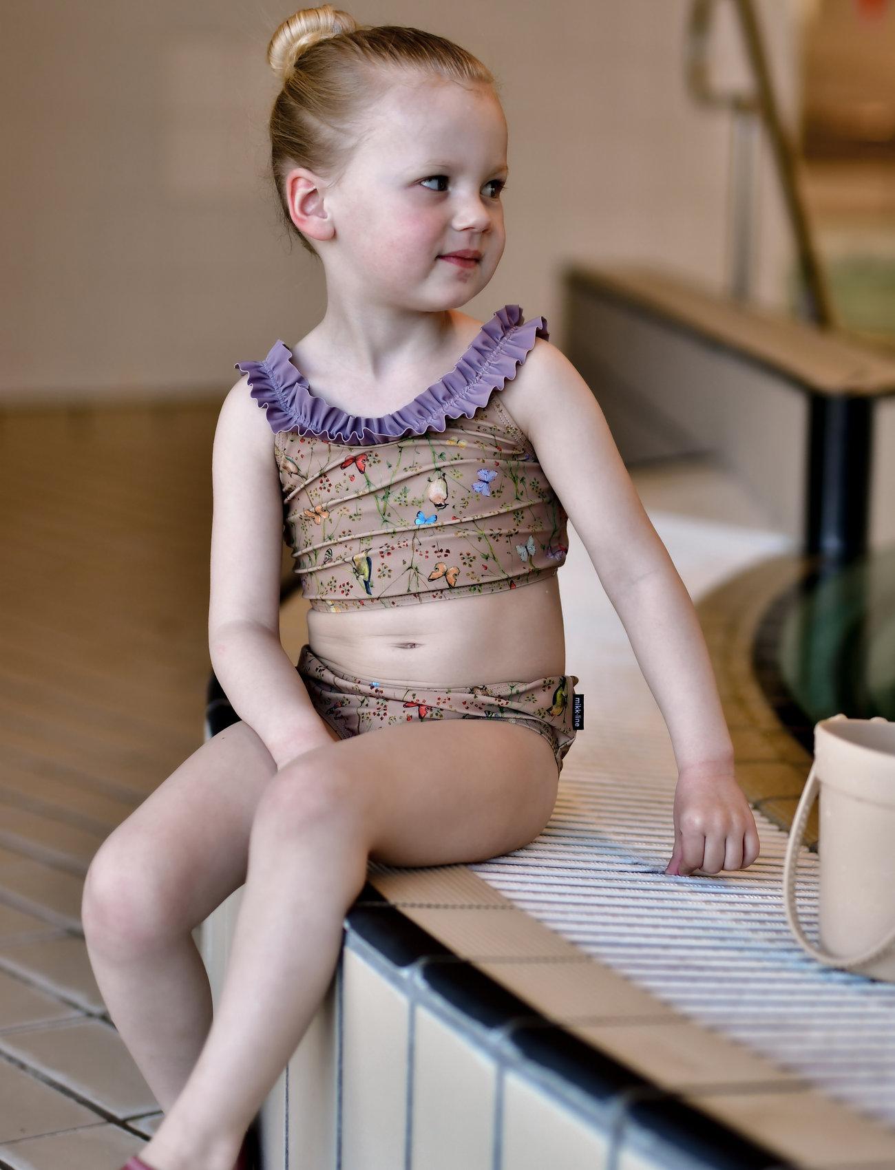 mikk-line Swim Pant Recycled Aop - - 122/128CM