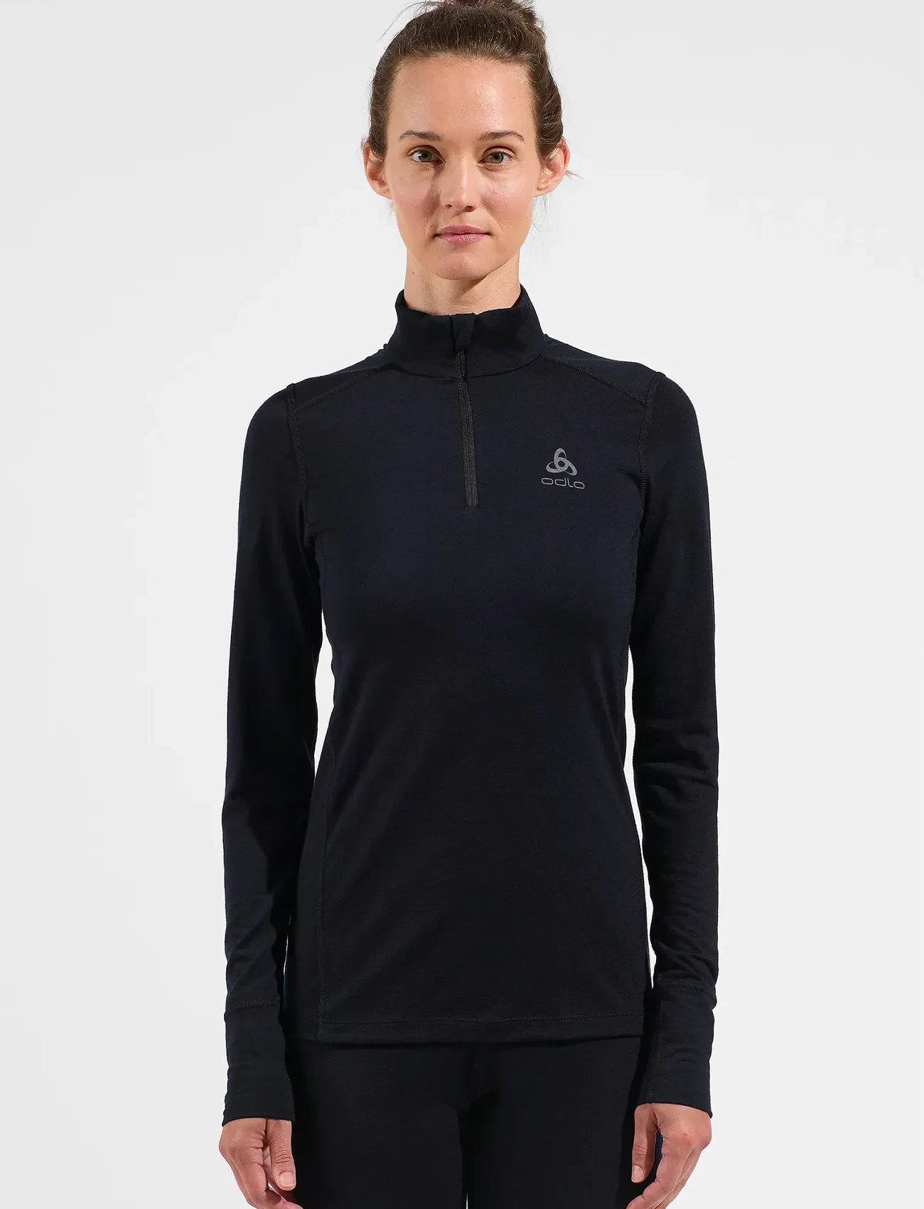 Odlo Odlo W Bl Top Turtle Neck L/S Half Zip Natural - - S 9