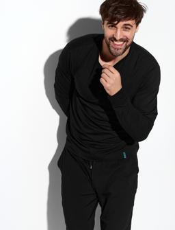 Panos Emporio Lounge Henley Cotton Bamboo - - S 1