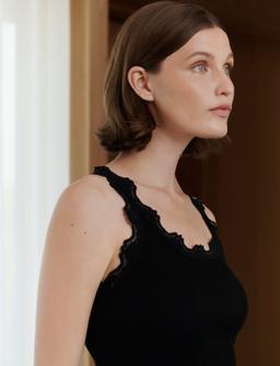 Rosemunde Rwbabette Silk Sl U-Neck Long Lace - - XS 1