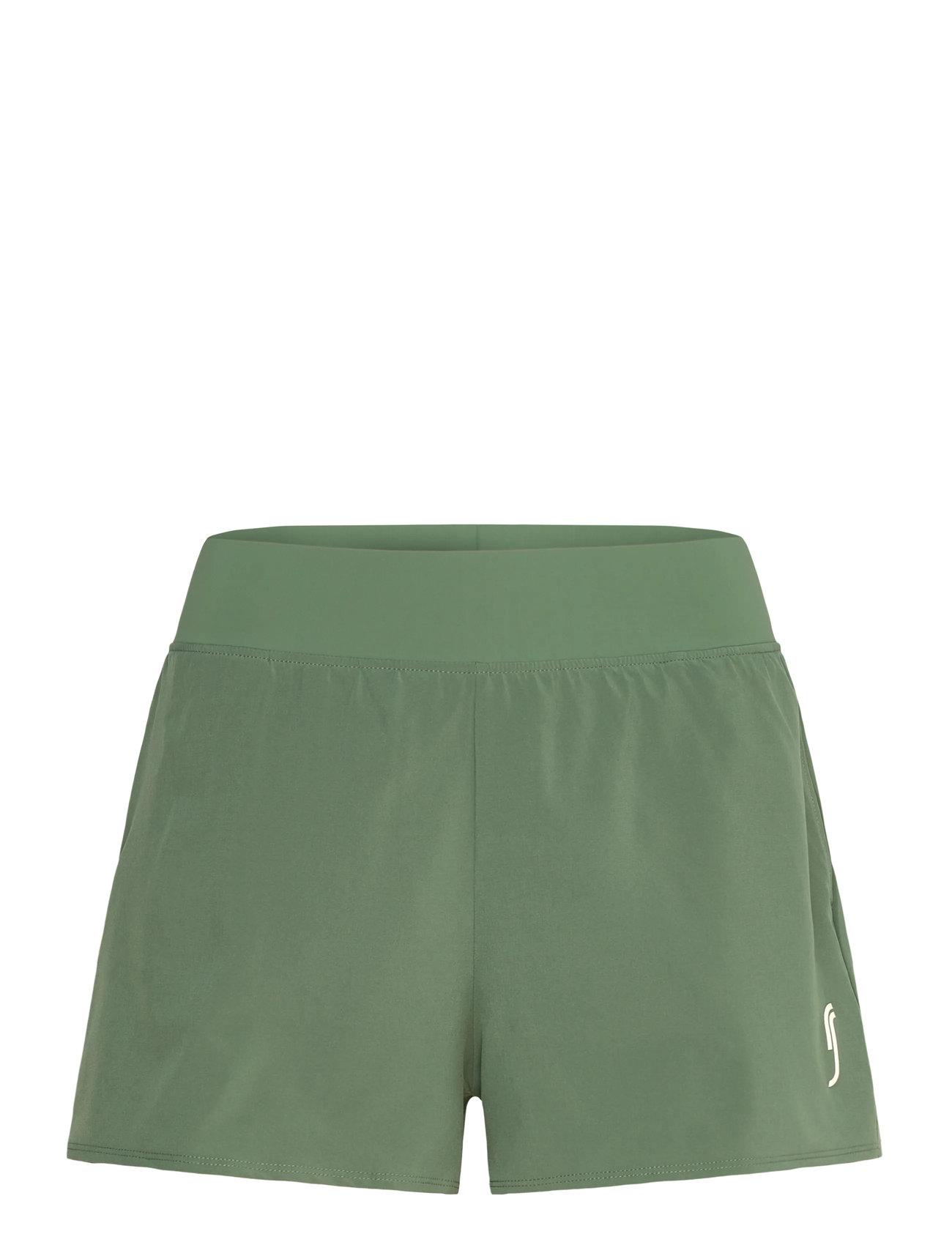 RS Sports Women's Performance Court Shorts - 2 In 1 With Ball Pocket - - XS