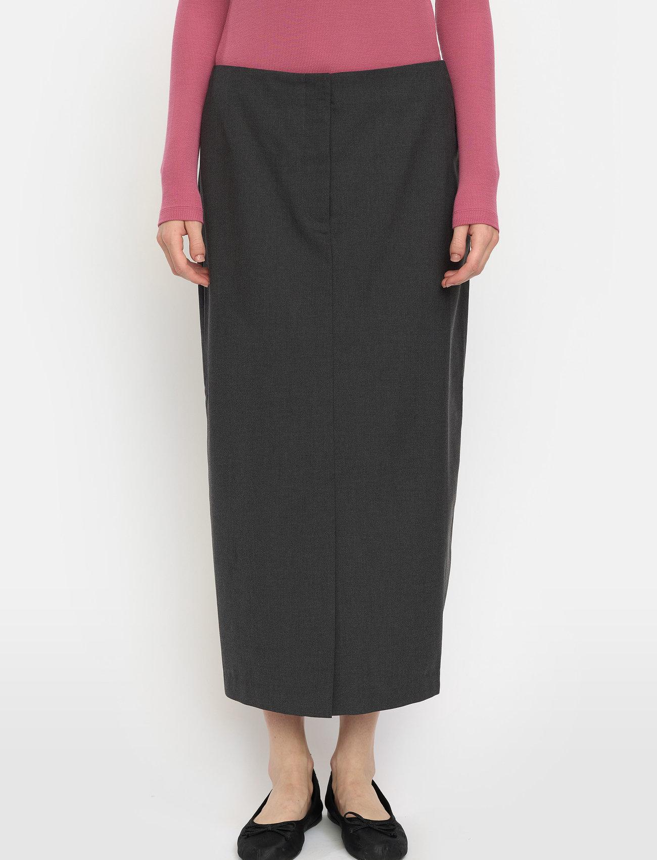Soft Rebels Srlori Midi Skirt - Grs - - XS