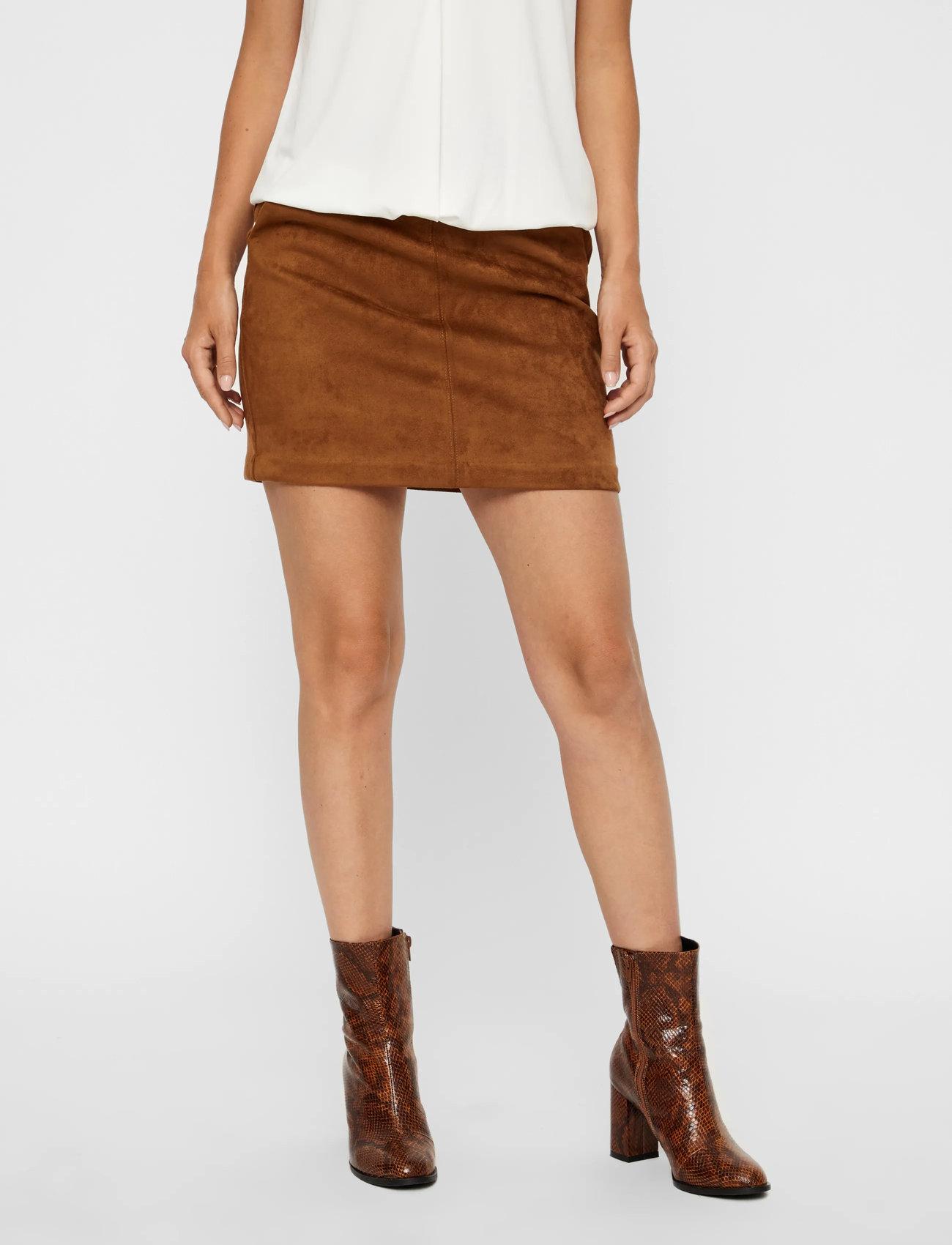 Vero Moda Vmbuttersia Hw Coated Skirt Noos - - XS