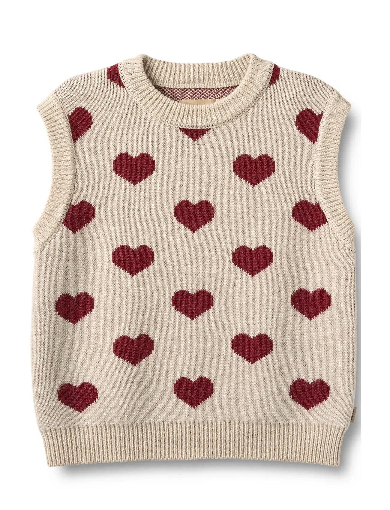 Wheat Jacquard Vest Gaby - - 110