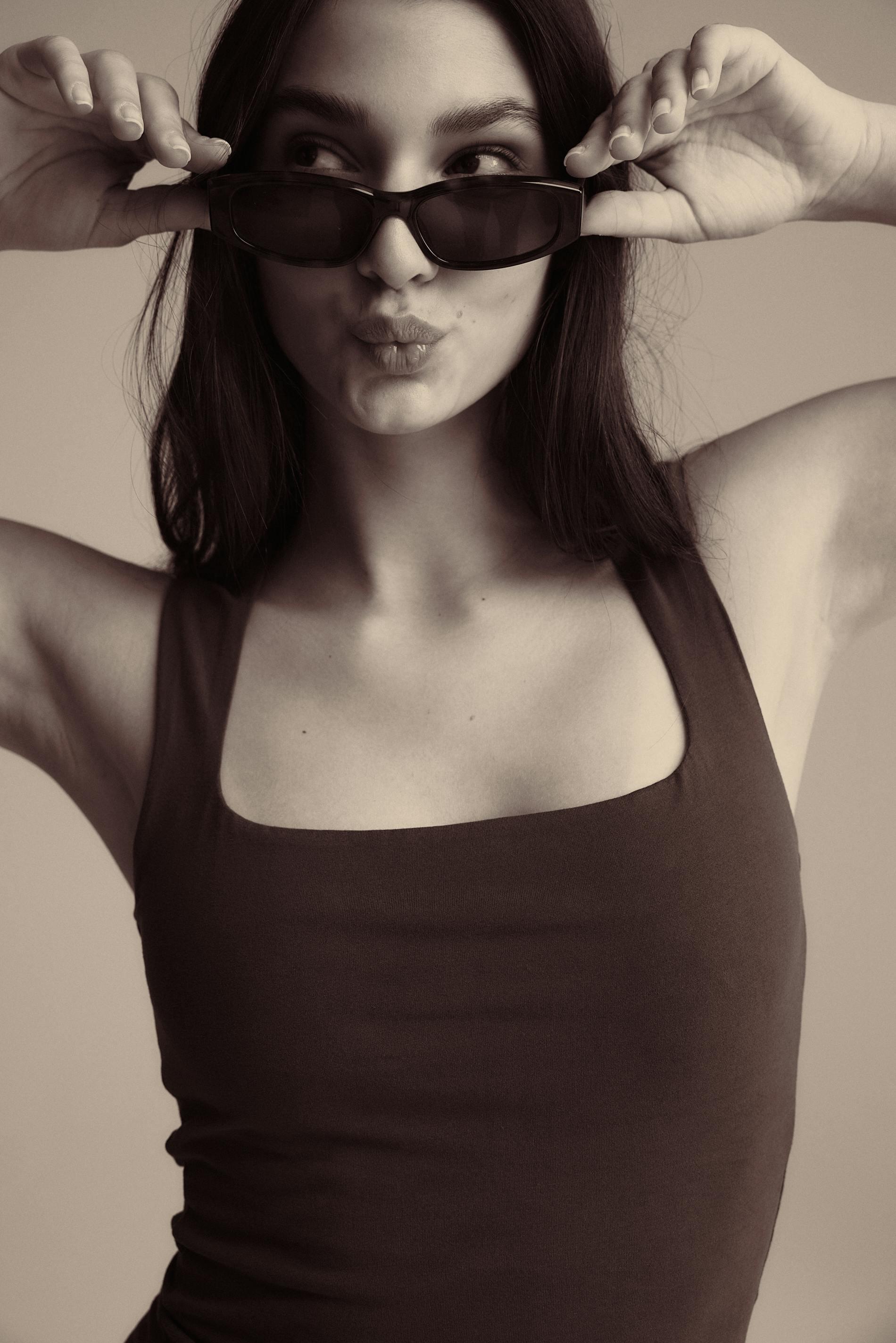 Gina Tricot - Basic square tanktop - linnen - Röd - XS - Dam