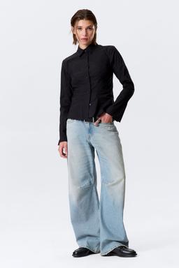 Cropped Open Back Shirt 3