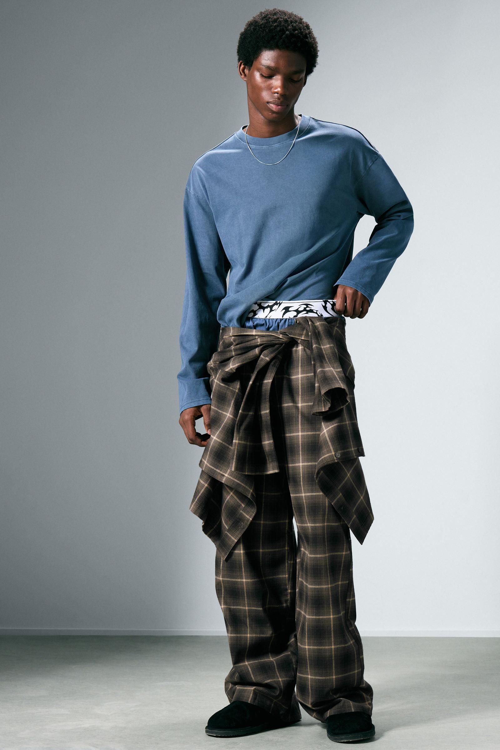 Relaxed Flannel Pyjama Trousers