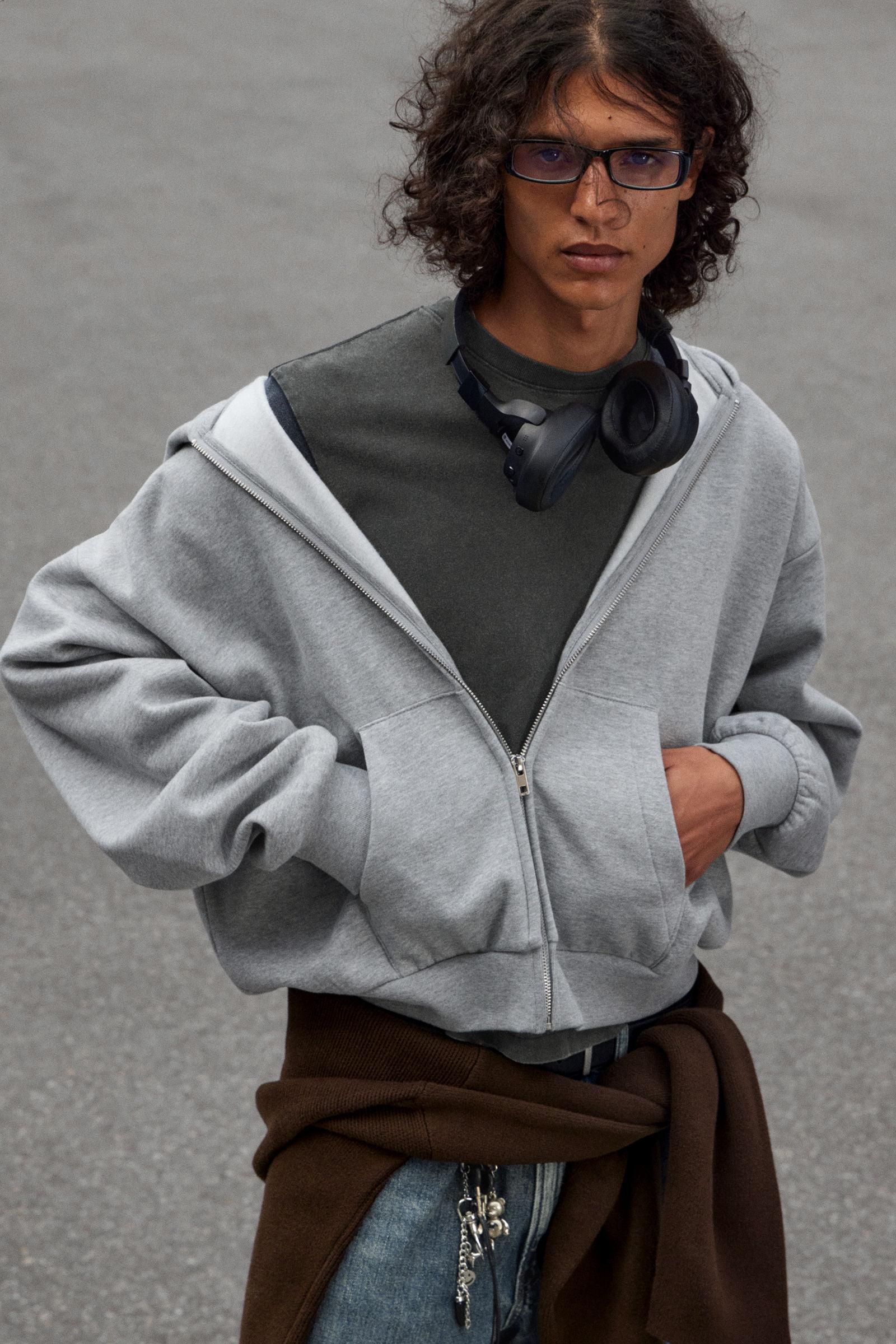 Loose Fit Zip Hoodie