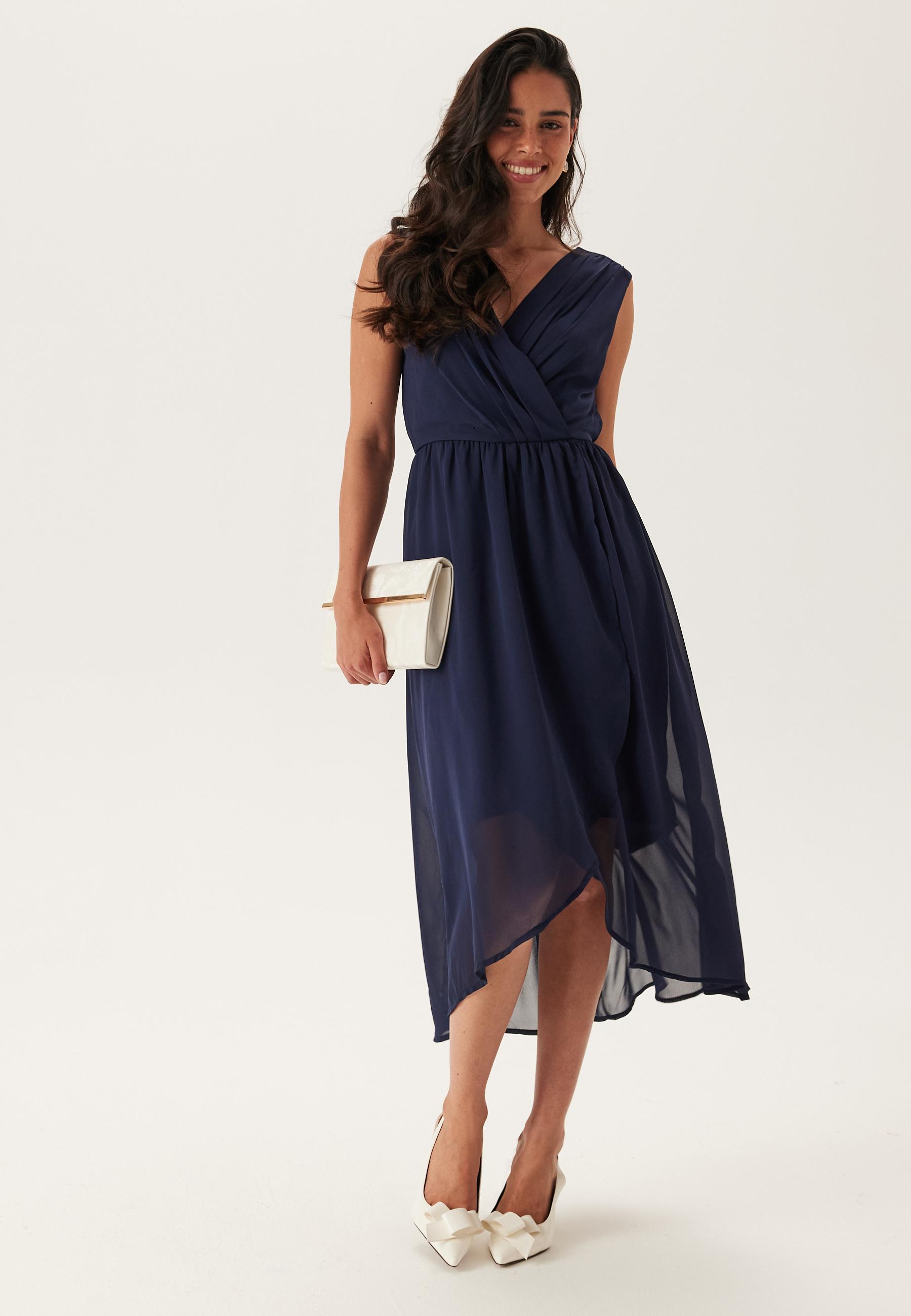 High-Low Sleeveless Chiffon Dress 1