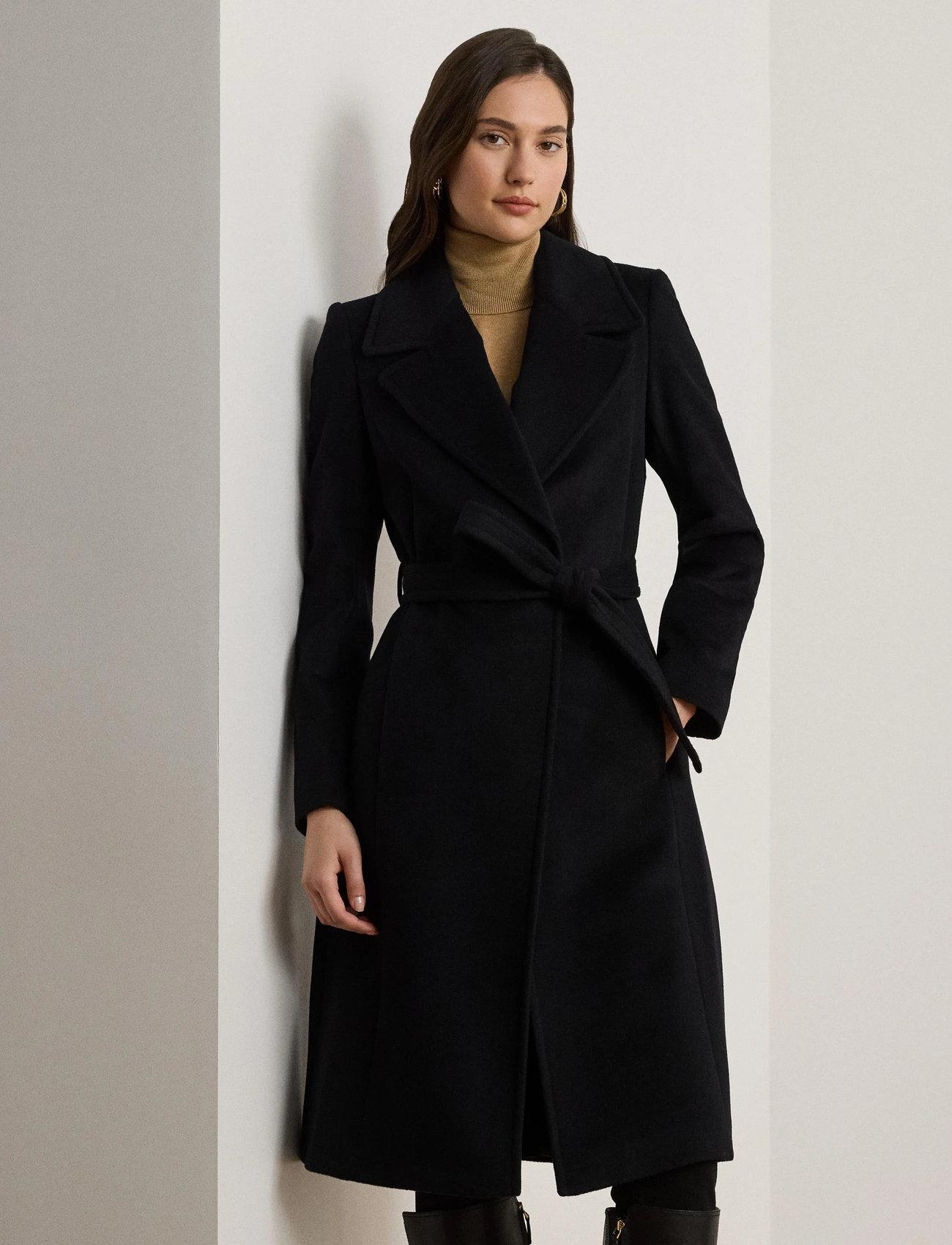 Lauren Ralph Lauren Belted Wool-Blend Wrap Coat - - 38 1