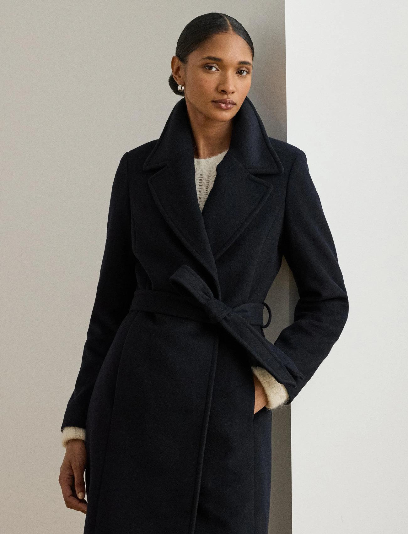 Lauren Ralph Lauren Belted Wool-Blend Wrap Coat - - 38 2